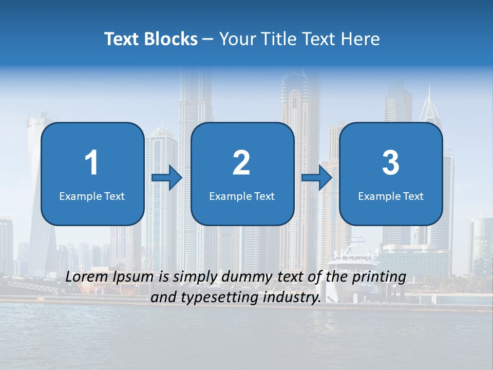 Transportation Tower Sea PowerPoint Template