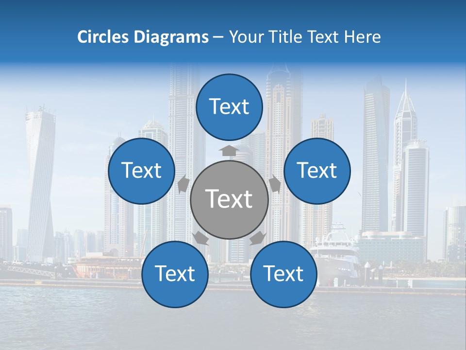 Transportation Tower Sea PowerPoint Template