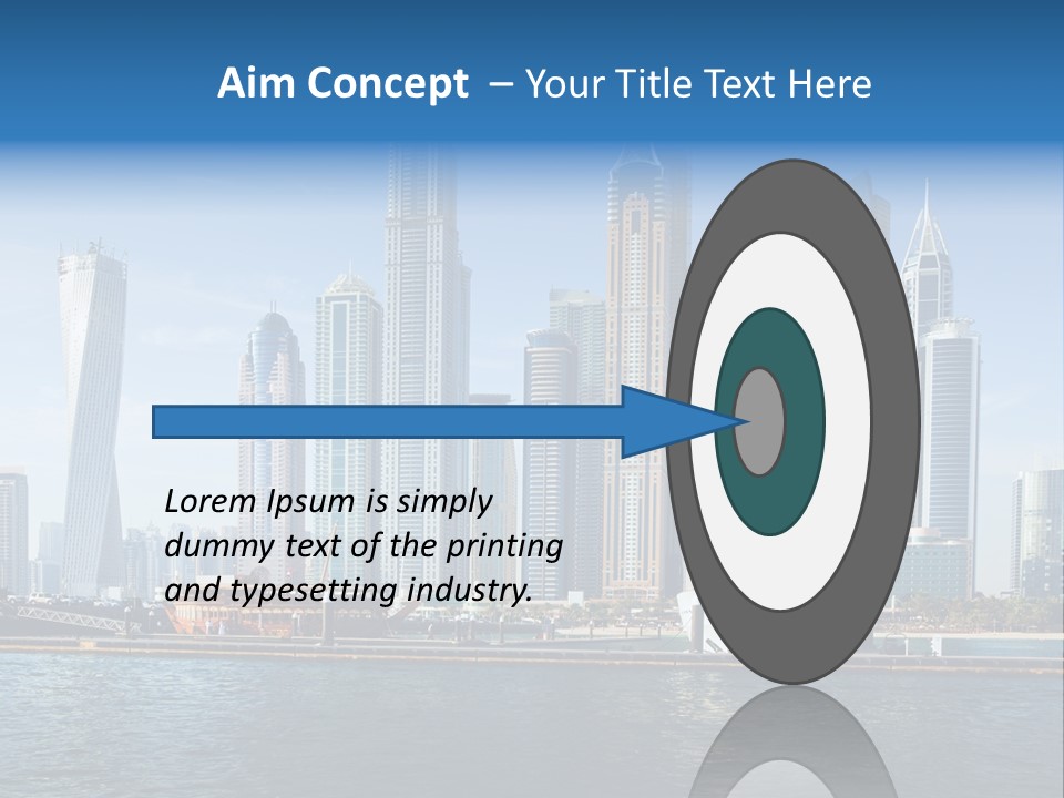 Transportation Tower Sea PowerPoint Template