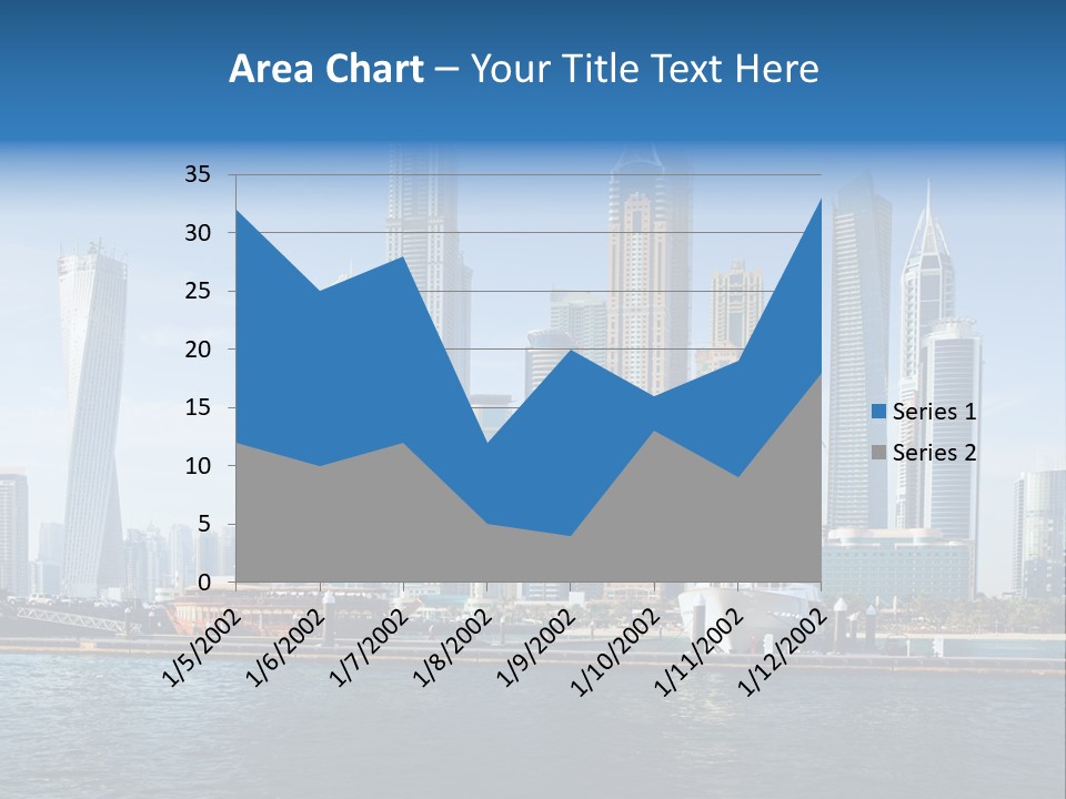 Transportation Tower Sea PowerPoint Template