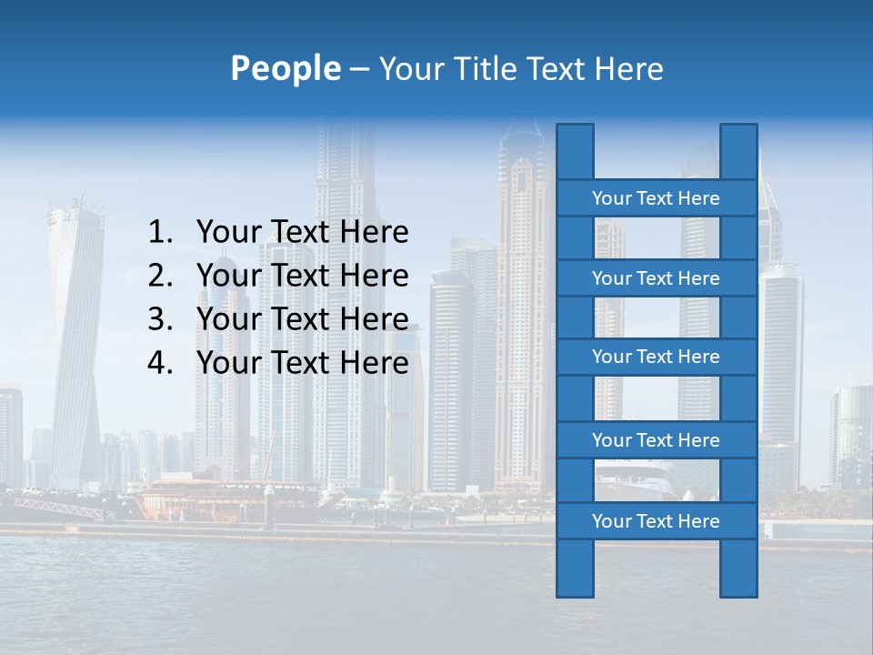 Transportation Tower Sea PowerPoint Template