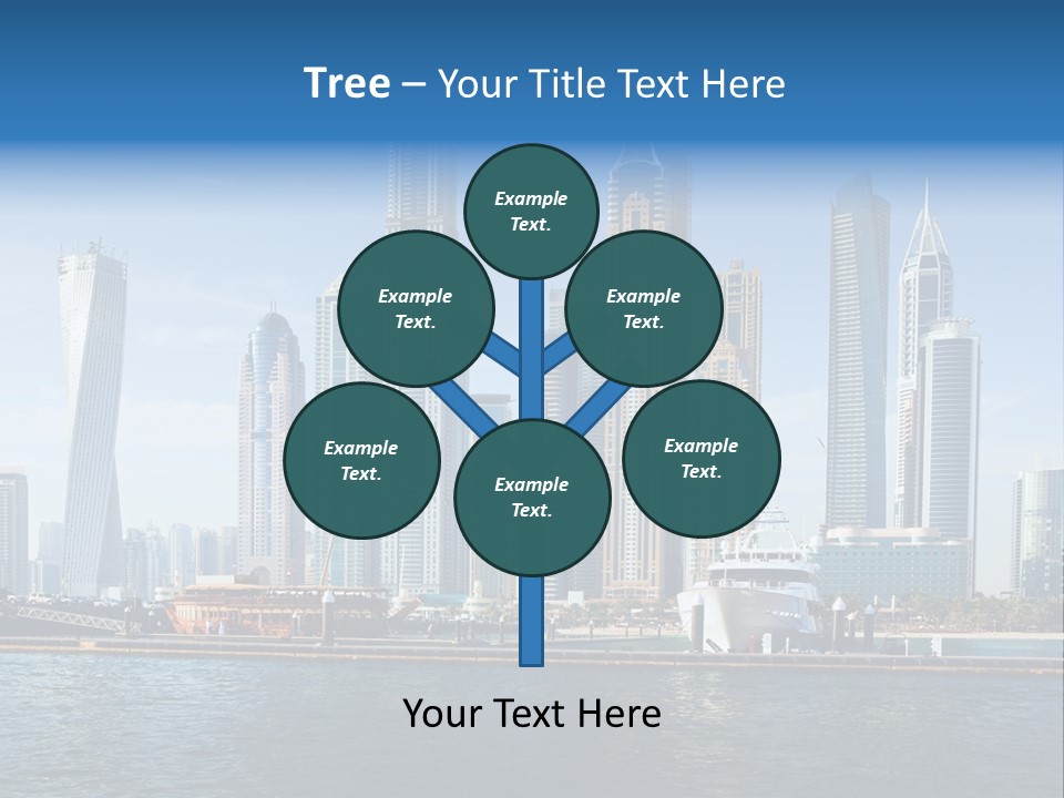 Transportation Tower Sea PowerPoint Template