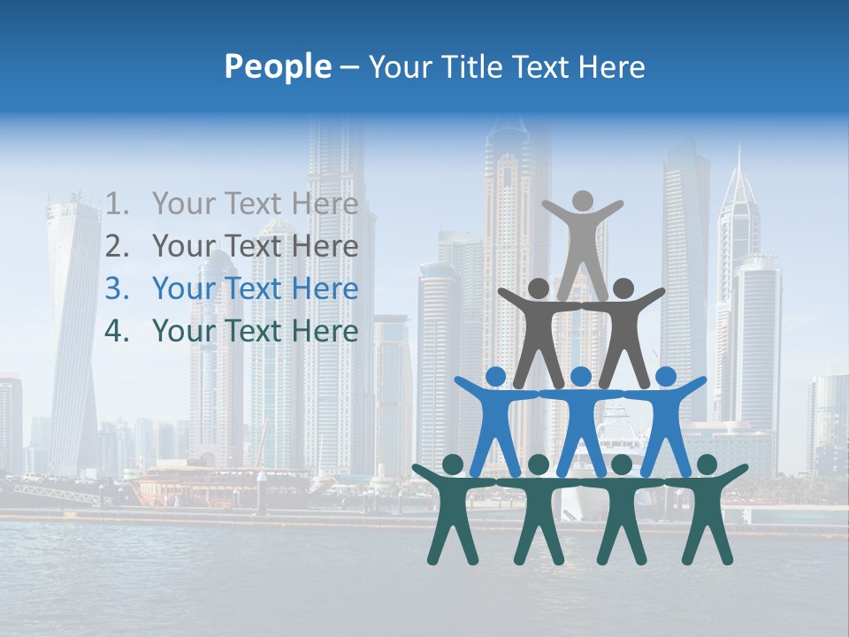 Transportation Tower Sea PowerPoint Template