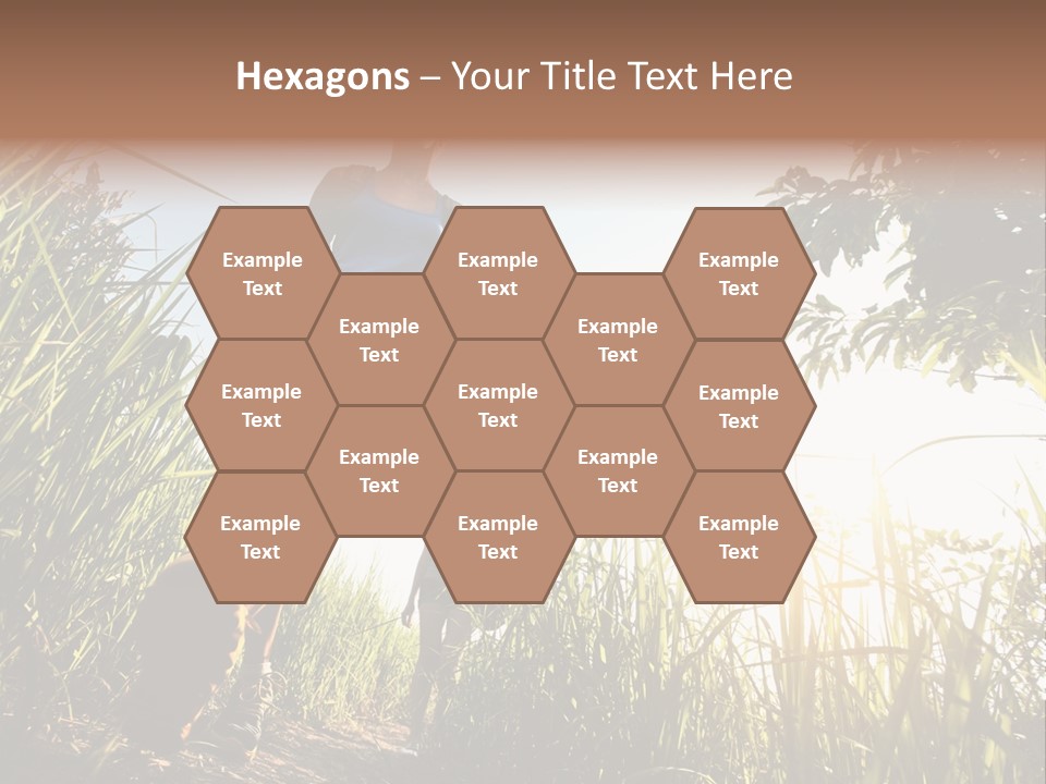 A Couple Of People That Are Walking In The Grass PowerPoint Template