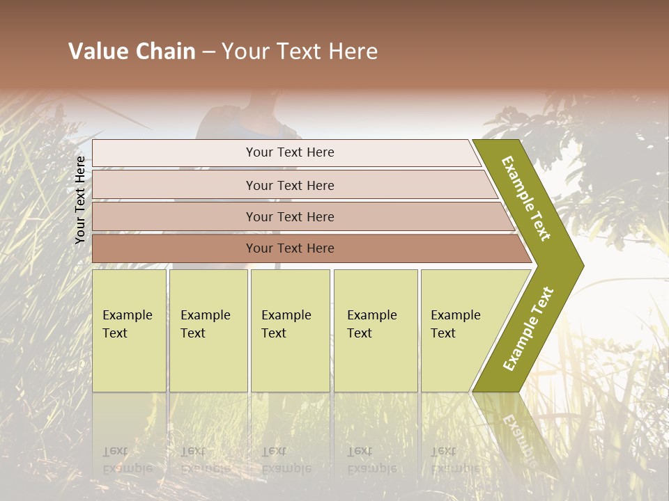 A Couple Of People That Are Walking In The Grass PowerPoint Template