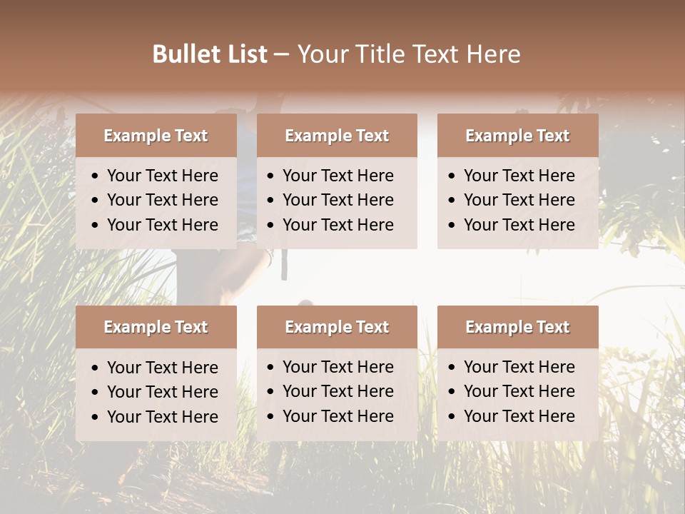 A Couple Of People That Are Walking In The Grass PowerPoint Template