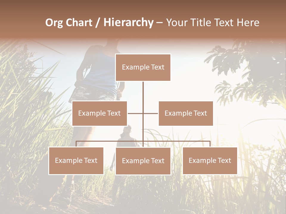 A Couple Of People That Are Walking In The Grass PowerPoint Template