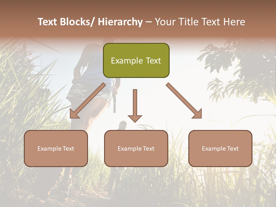 A Couple Of People That Are Walking In The Grass PowerPoint Template