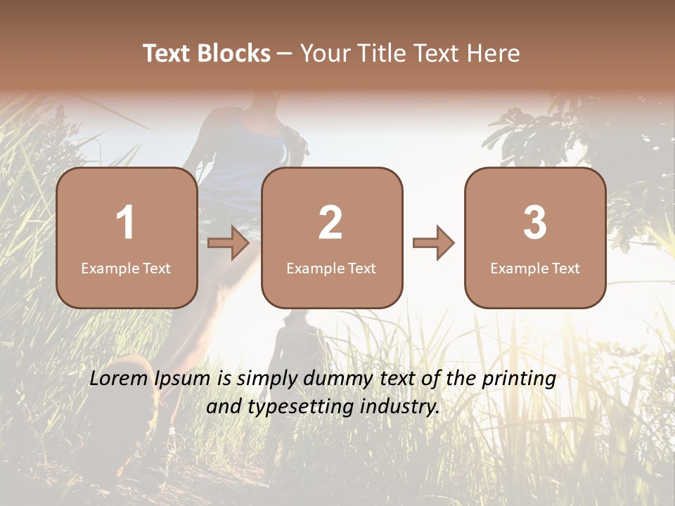 A Couple Of People That Are Walking In The Grass PowerPoint Template