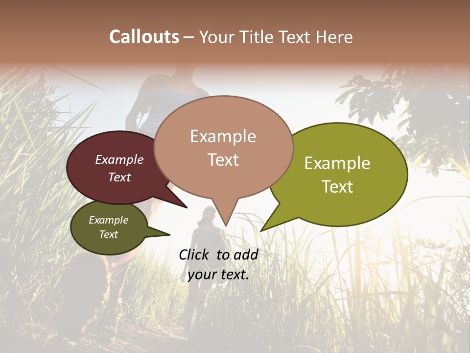 A Couple Of People That Are Walking In The Grass PowerPoint Template