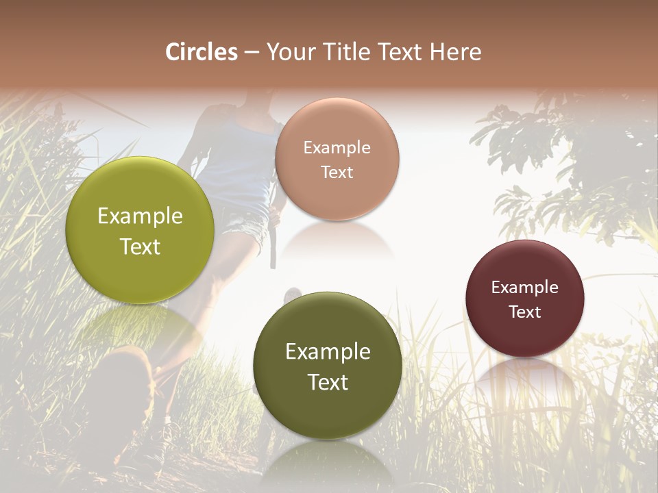 A Couple Of People That Are Walking In The Grass PowerPoint Template