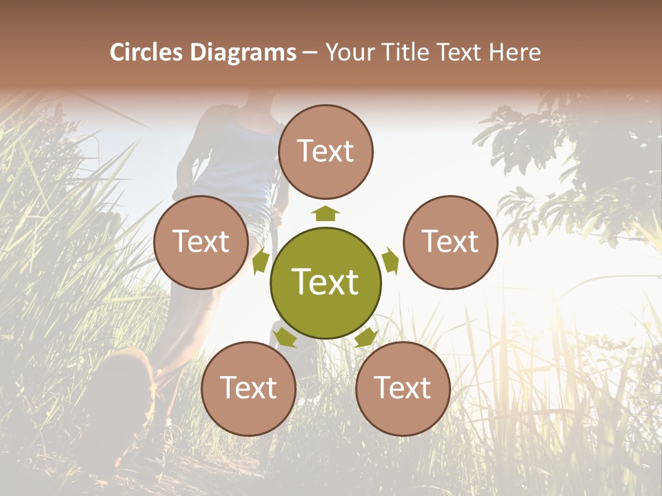 A Couple Of People That Are Walking In The Grass PowerPoint Template