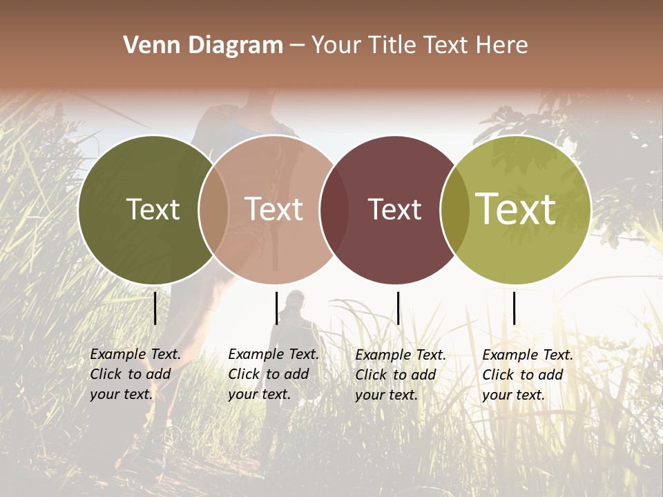 A Couple Of People That Are Walking In The Grass PowerPoint Template