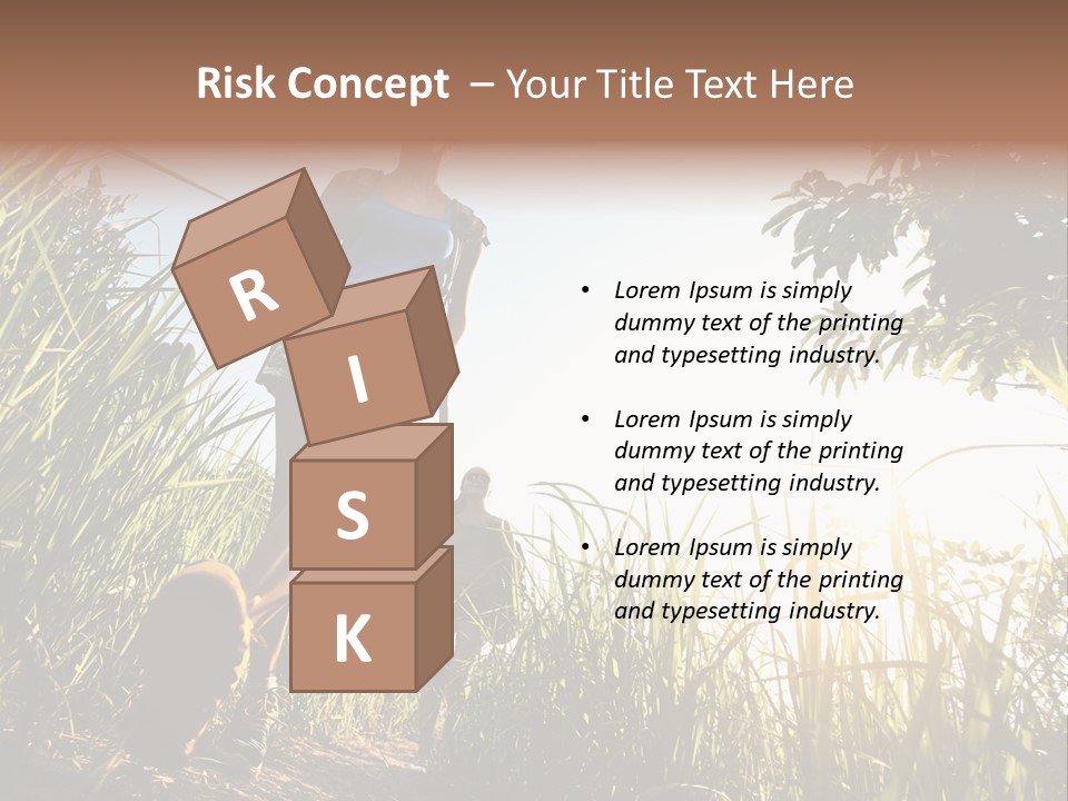 A Couple Of People That Are Walking In The Grass PowerPoint Template