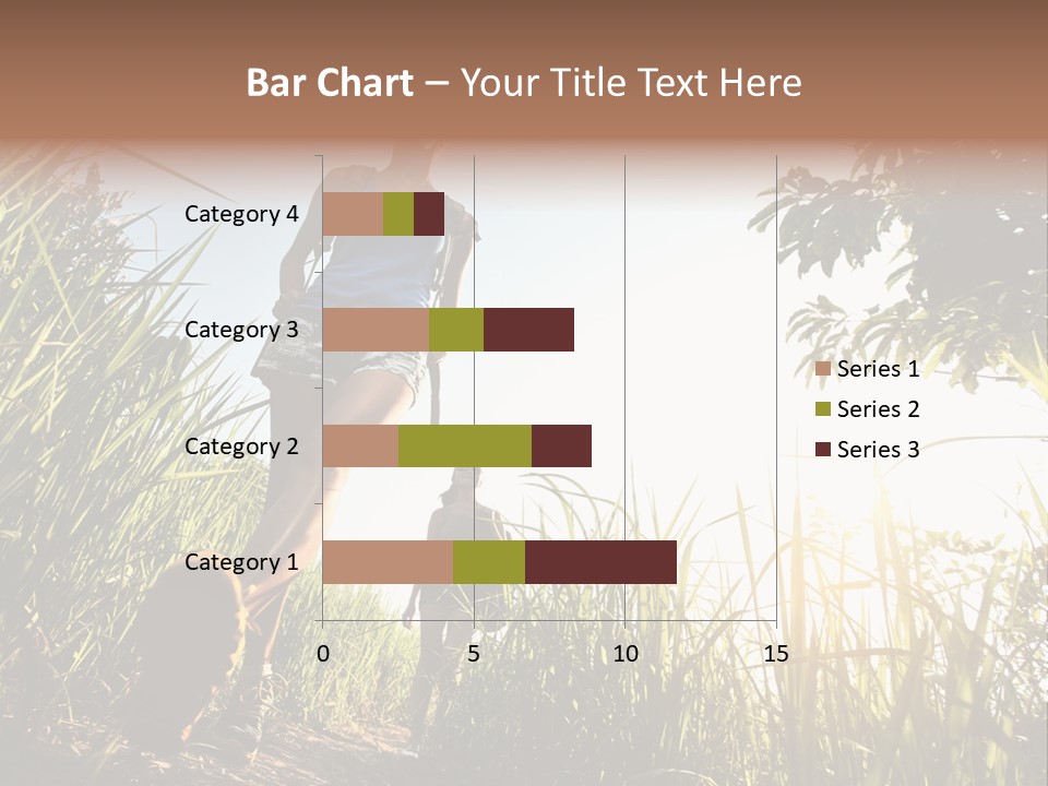 A Couple Of People That Are Walking In The Grass PowerPoint Template