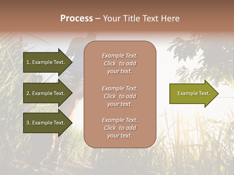 A Couple Of People That Are Walking In The Grass PowerPoint Template