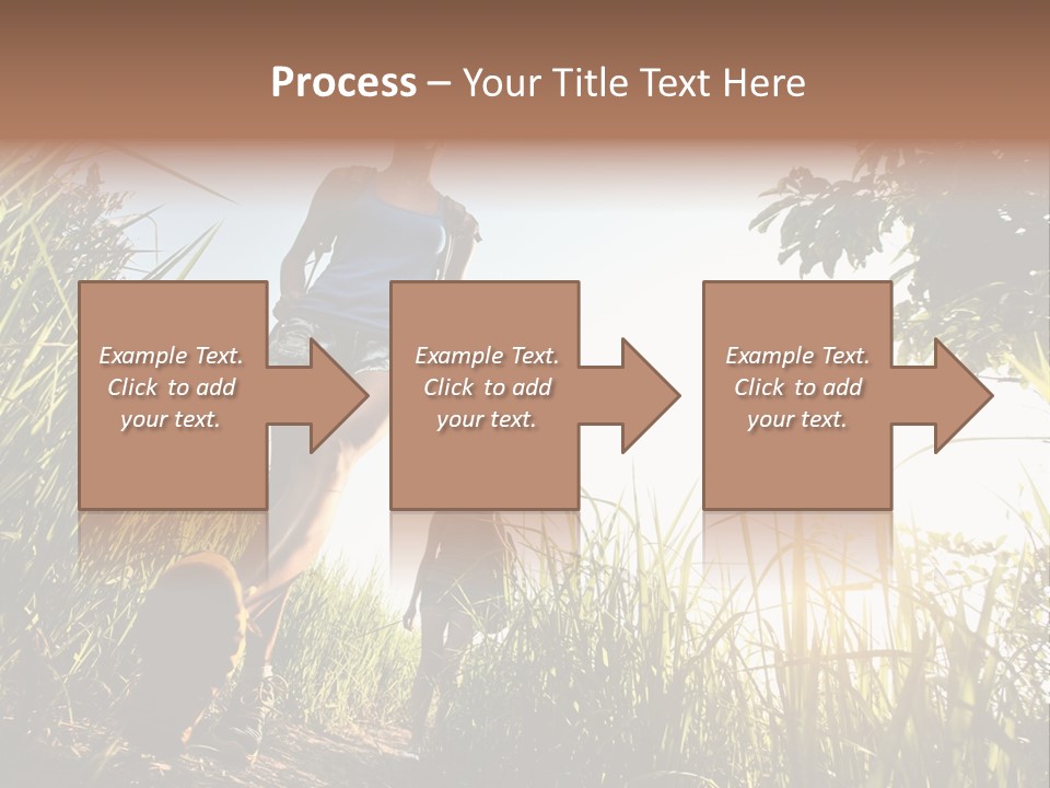 A Couple Of People That Are Walking In The Grass PowerPoint Template