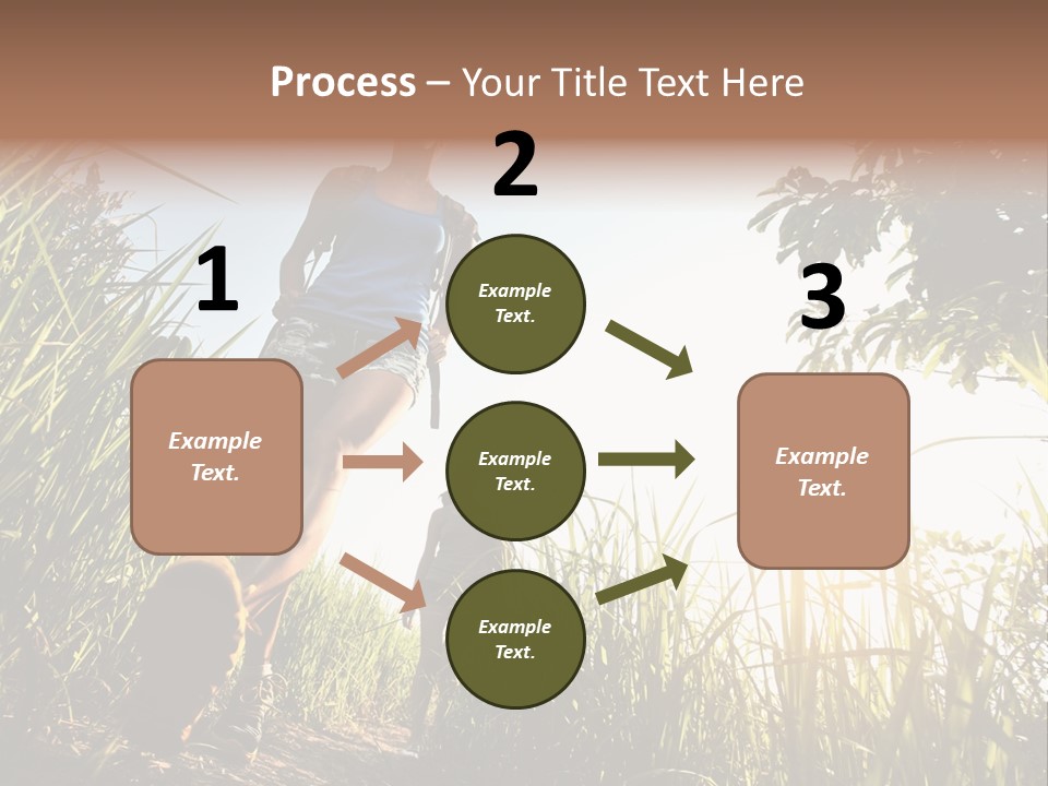 A Couple Of People That Are Walking In The Grass PowerPoint Template