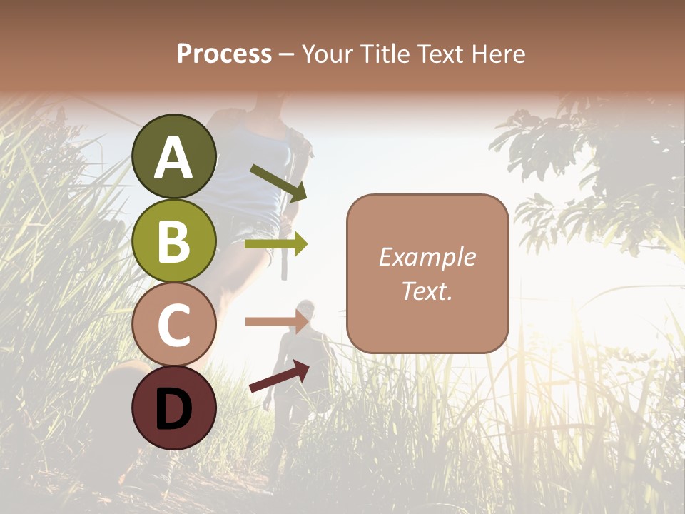 A Couple Of People That Are Walking In The Grass PowerPoint Template