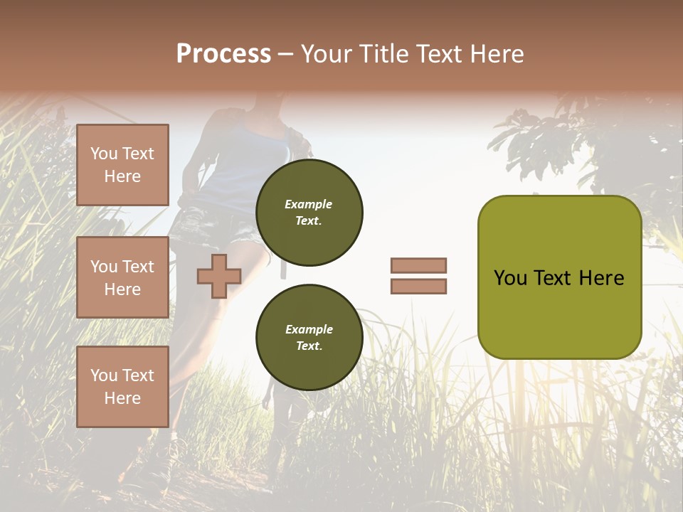 A Couple Of People That Are Walking In The Grass PowerPoint Template