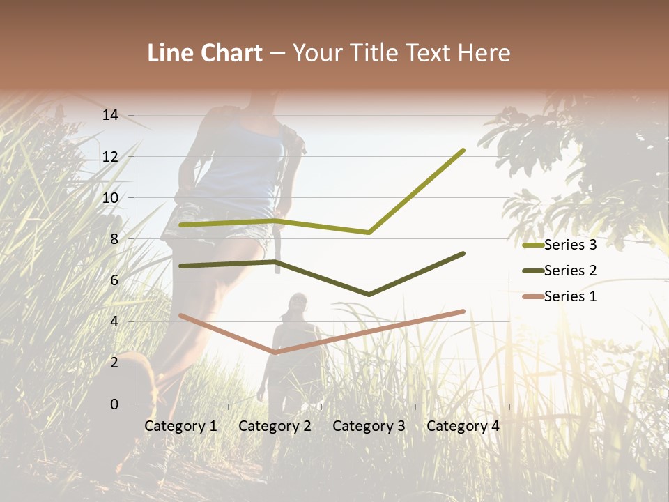 A Couple Of People That Are Walking In The Grass PowerPoint Template