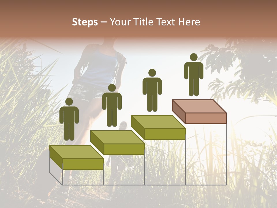 A Couple Of People That Are Walking In The Grass PowerPoint Template
