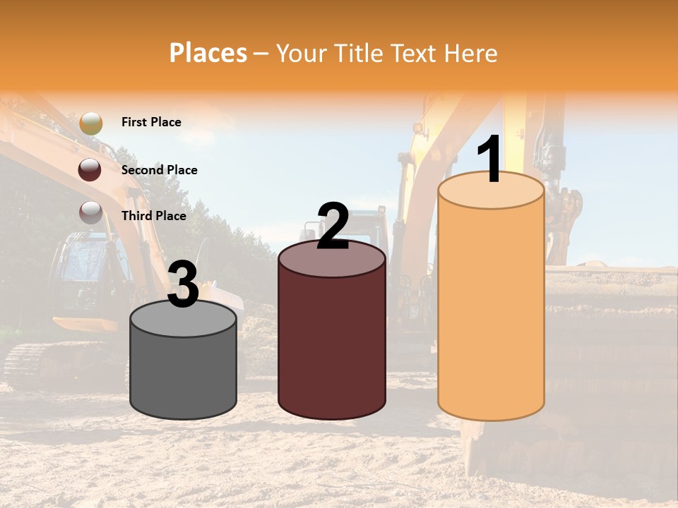 Large Blue Tool PowerPoint Template