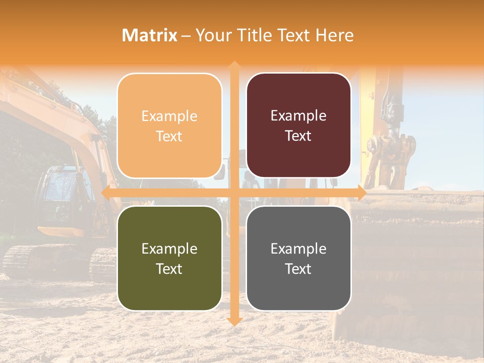 Large Blue Tool PowerPoint Template