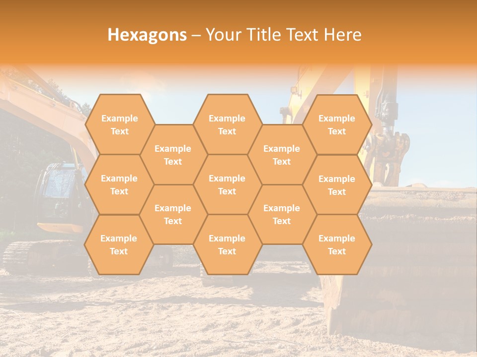 Large Blue Tool PowerPoint Template