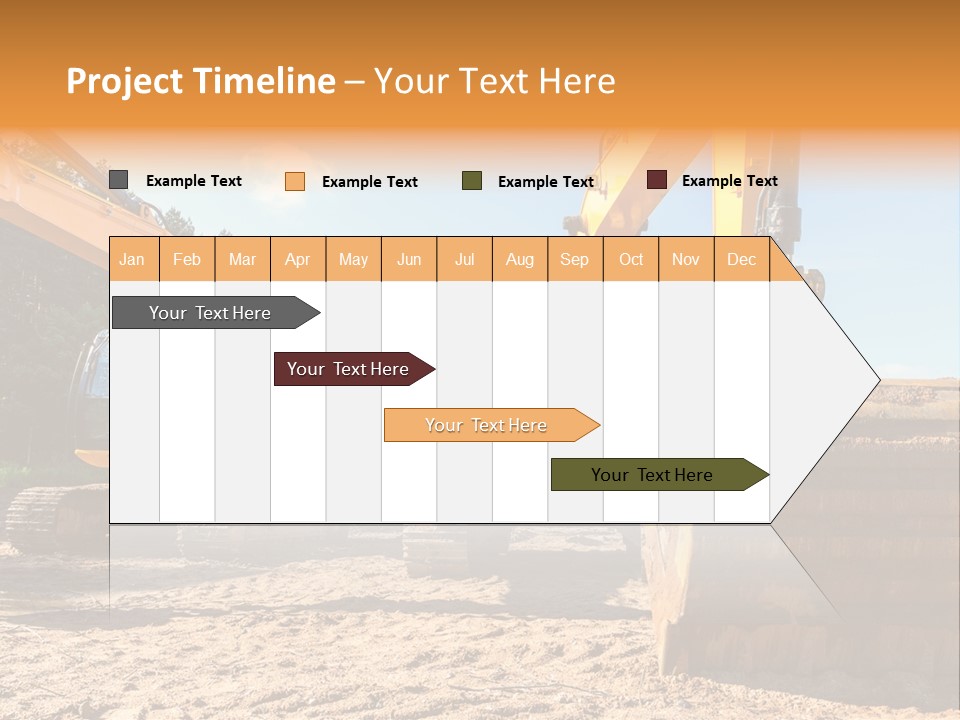 Large Blue Tool PowerPoint Template