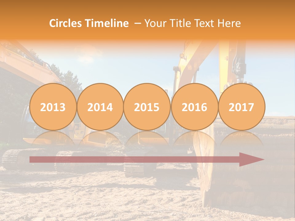 Large Blue Tool PowerPoint Template