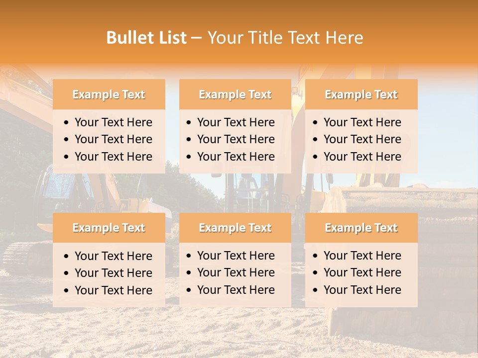 Large Blue Tool PowerPoint Template