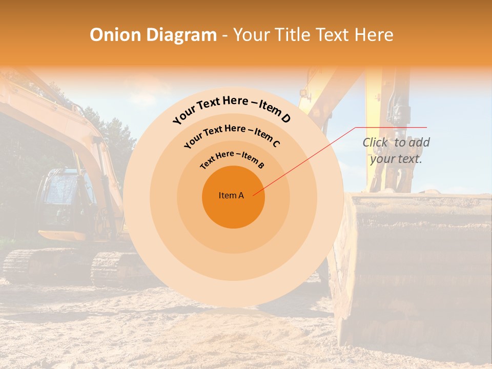 Large Blue Tool PowerPoint Template