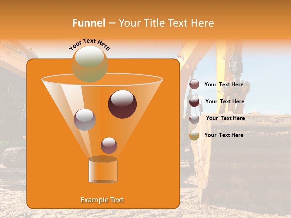 Large Blue Tool PowerPoint Template