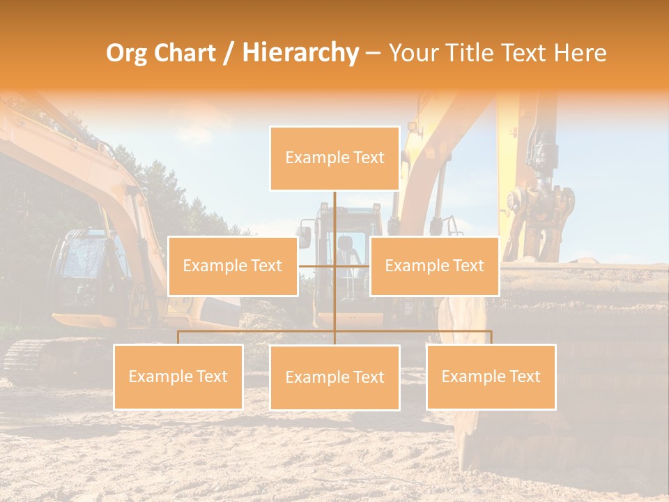 Large Blue Tool PowerPoint Template