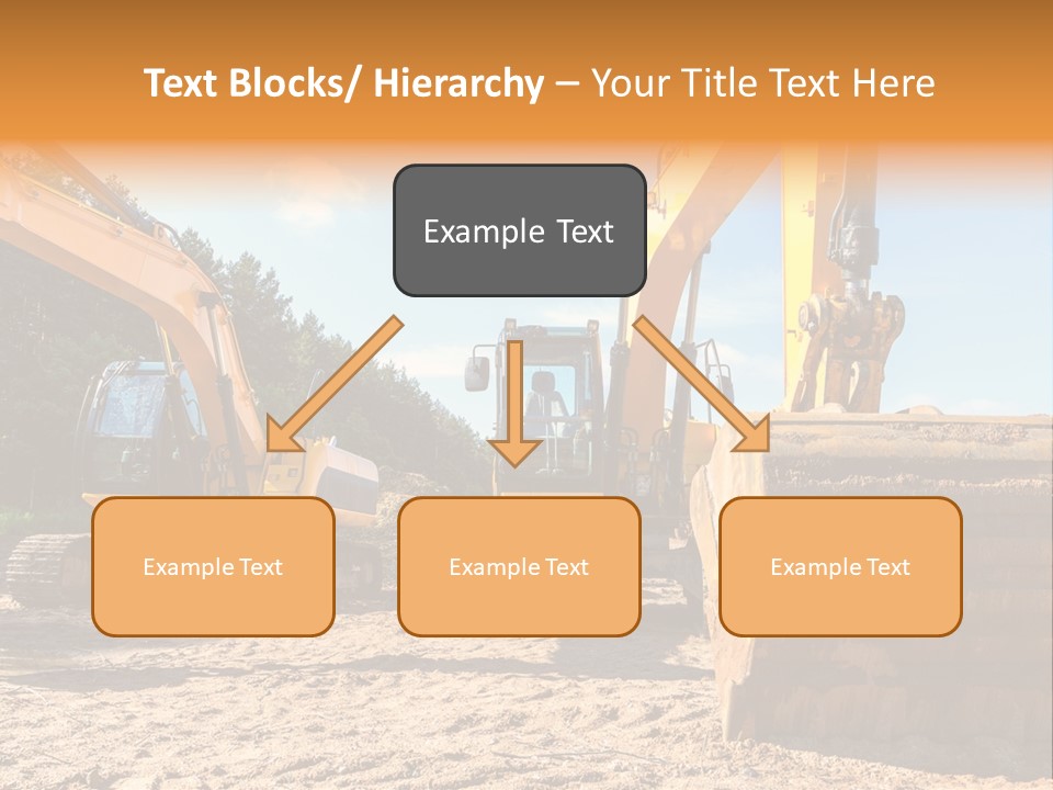 Large Blue Tool PowerPoint Template