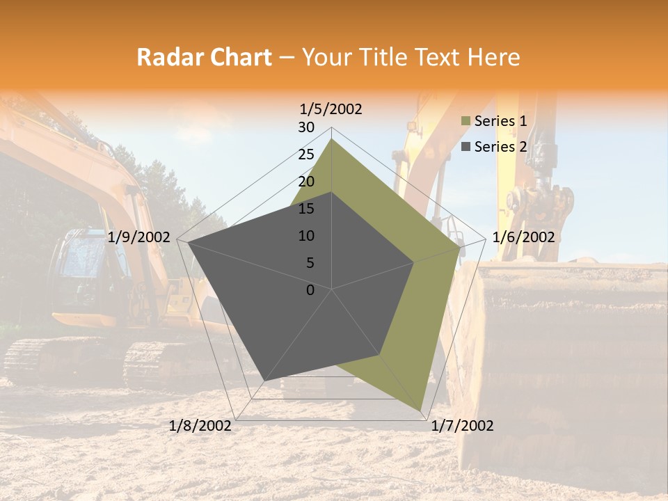 Large Blue Tool PowerPoint Template