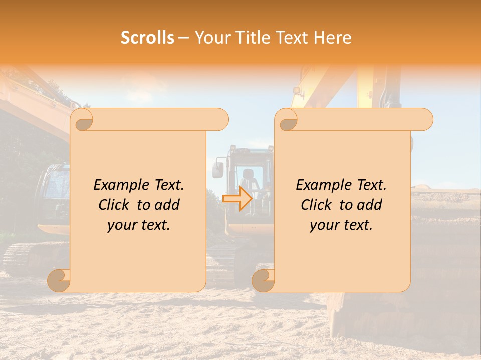 Large Blue Tool PowerPoint Template