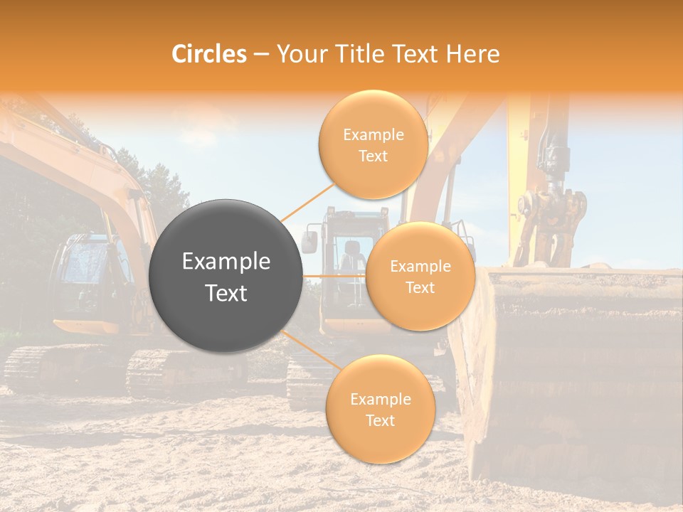 Large Blue Tool PowerPoint Template