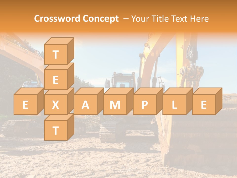 Large Blue Tool PowerPoint Template