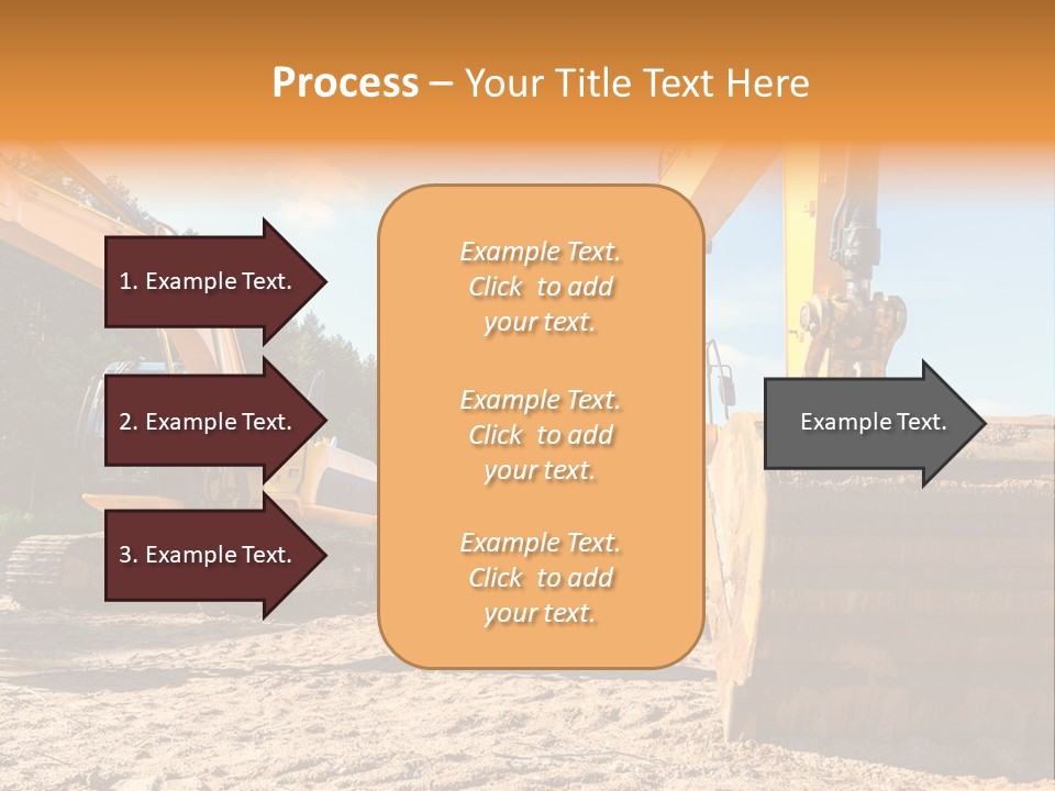 Large Blue Tool PowerPoint Template