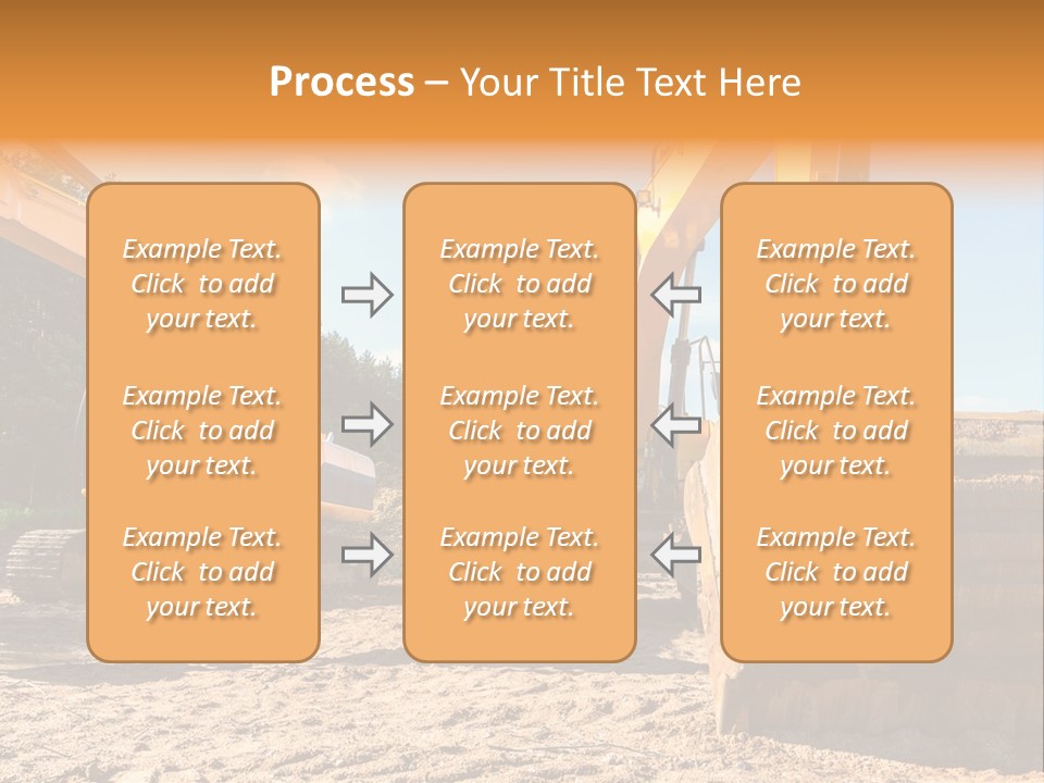 Large Blue Tool PowerPoint Template