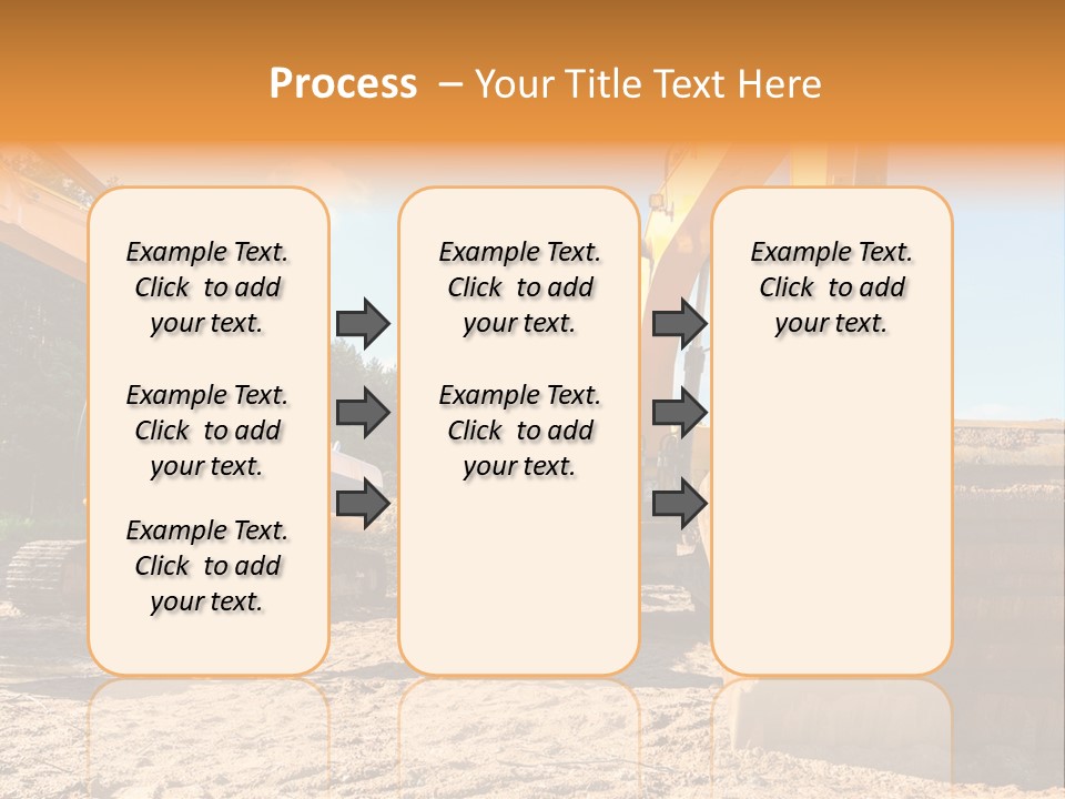 Large Blue Tool PowerPoint Template