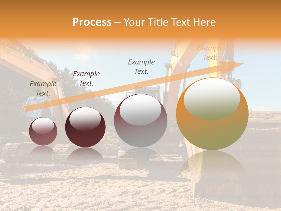 Large Blue Tool PowerPoint Template