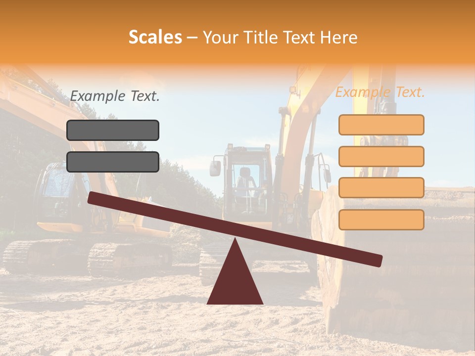 Large Blue Tool PowerPoint Template