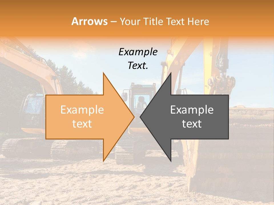 Large Blue Tool PowerPoint Template