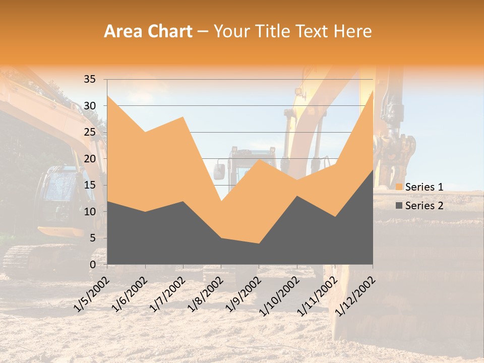 Large Blue Tool PowerPoint Template
