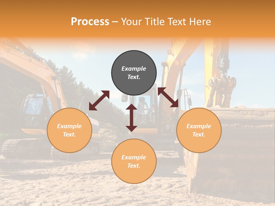Large Blue Tool PowerPoint Template