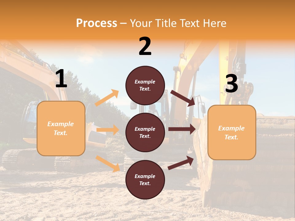 Large Blue Tool PowerPoint Template