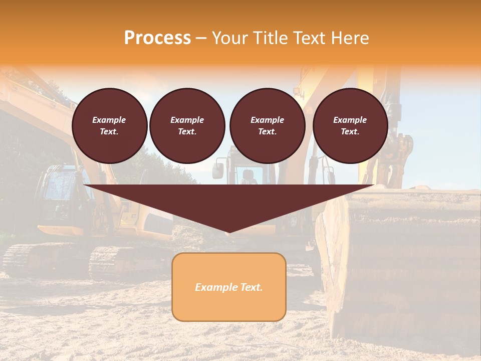 Large Blue Tool PowerPoint Template